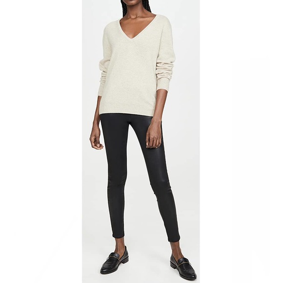 L’AGENCE Rochelle Coated Skinny Jeans Black Size M - Picture 4 of 12